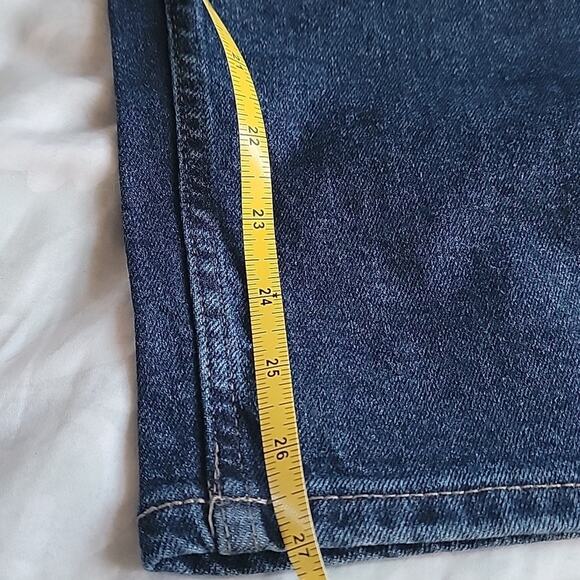 Women's Calvin Klein Straight Leg 5 Pocket Dark Indigo Jeans Size 10 NWT - Picture 4 of 6